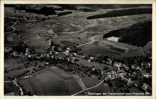 Ak Tumlingen Waldachtal im Schwarzwald, Fliegeraufnahme