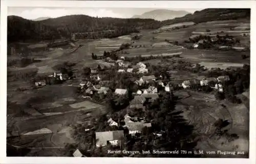 Ak Gresgen Zell im Wiesental Kreis Lörrach Baden Württemberg, Fliegeraufnahme