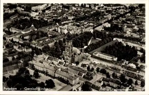 Ak Potsdam, Garnisonkirche, Fliegeraufnahme