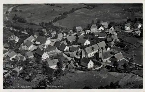 Ak Mühlhausen in der Oberpfalz, Fliegeraufnahme