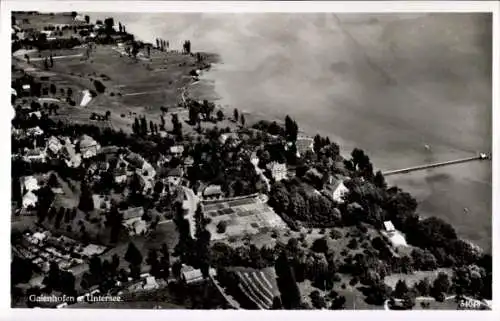 Ak Gaienhofen am Bodensee, Fliegeraufnahme