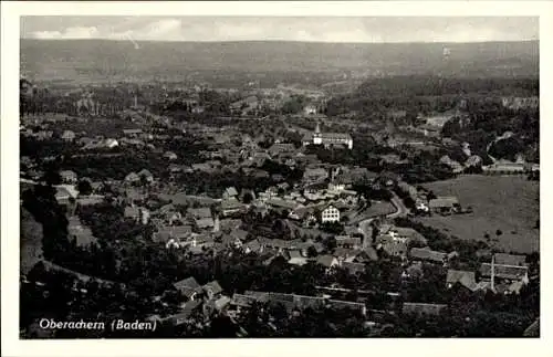 Ak Oberachern Achern Baden Württemberg, Stadtpanorama, Fliegeraufnahme