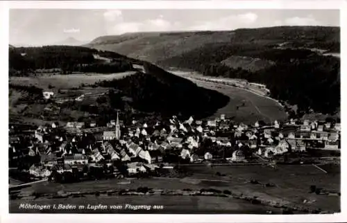 Ak Möhringen in Baden Tuttlingen, Lupfen, Fliegeraufnahme