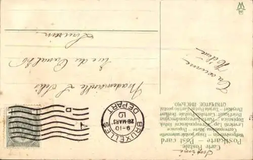 Präge Litho Frohe Ostern, Engel