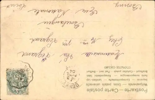 Ak Frohe Ostern, Osterhase, Schubkarre