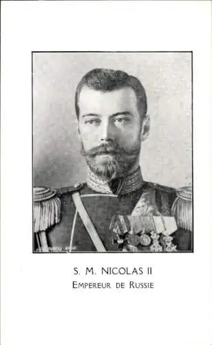 Ak Zar Nikolaus II. von Russland, Portrait