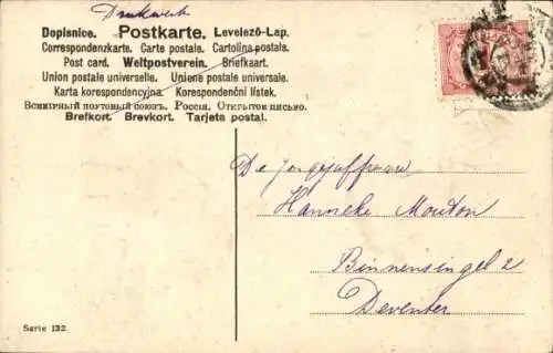 Glitzer Präge Litho Neujahr, Zwerge, Geldsäcke