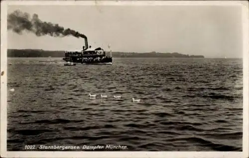 Ak Starnbergersee, Dampfer München