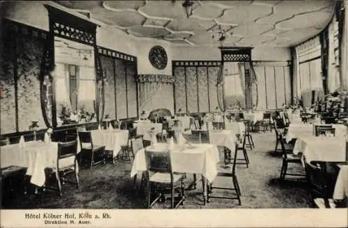 Ak Köln am Rhein, Hotel Kölner Hof, Speisesaal