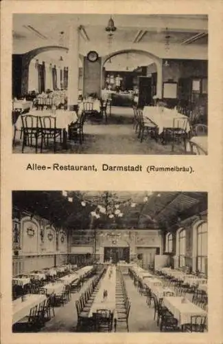 Ak Darmstadt in Hessen, Allee-Restaurant, Rummelbräu