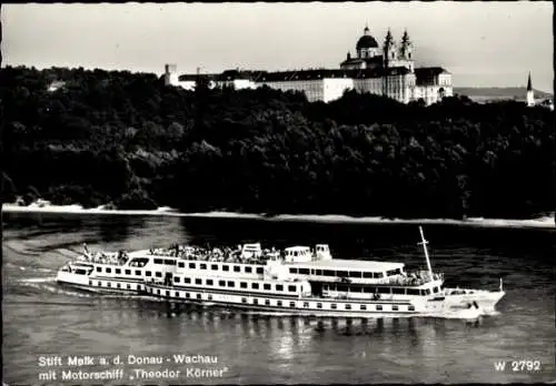 Ak Melk an der Donau Niederösterreich, Motorschiff Theodor Körner