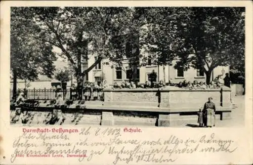 Ak Bessungen Darmstadt in Hessen, Schule