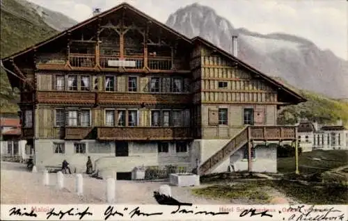 Ak Maloja Kanton Graubünden, Hotel Schweizerhaus