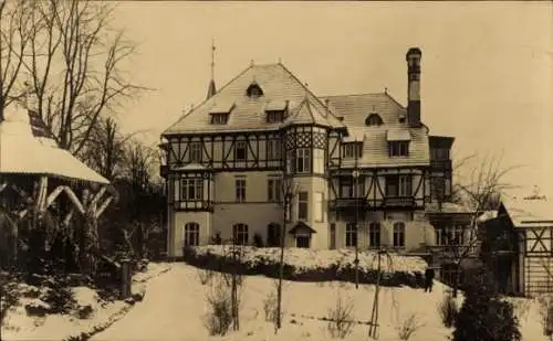 Ak Bad Liebenstein im Thüringer Wald, Sanatorium, Kurheim, Winter