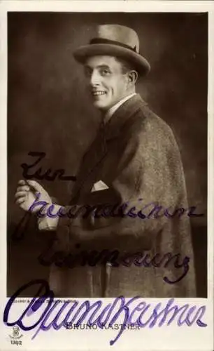 Ak Schauspieler Bruno Kastner, Portrait, Autogramm