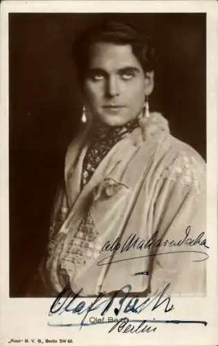 Ak Schauspieler Olaf Bach, Portrait, Autogramm