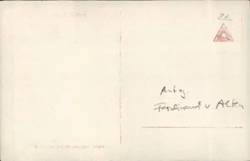 Ak Schauspielerin Henny Porten, Filmszene Die blaue Laterne, Ferdinand von Alten, Autogramm