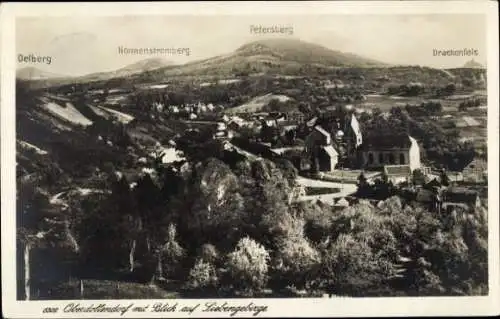 Ak Oberdollendorf Königswinter am Rhein, Panorama, Petersberg, Drachenfels, Oelberg