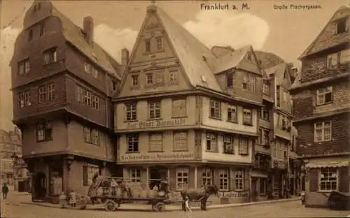 Ak Frankfurt am Main, Große Fischergasse