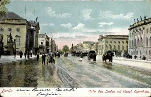 Ak Berlin Mitte, Deutsche Staatsoper, Unter den Linden