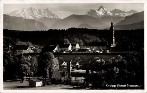 Ak Traunstein in Oberbayern, Gesamtansicht