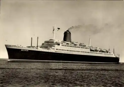 Ak Vierschrauben TS Bremen, Dampfschiff, Norddeutscher Lloyd