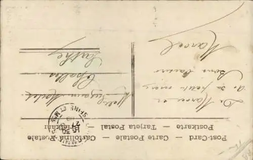 Ak Kleines Kind am Telefon