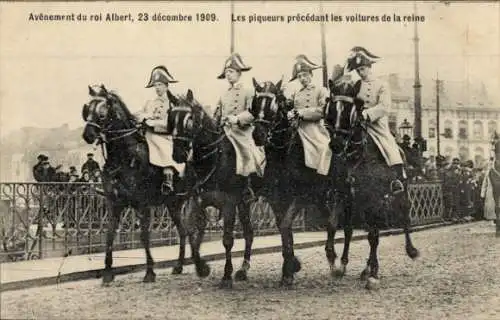 Ak König Albert I. von Belgien, Thronbesteigung