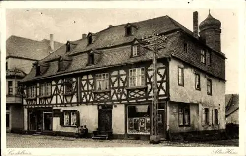 Ak Kastellaun im Hunsrück, Altes Haus, Fachwerkhaus