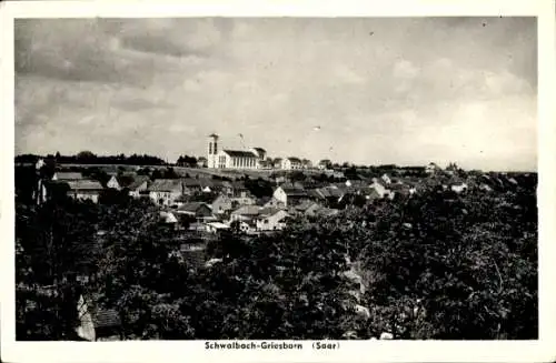 Ak Griesborn Schwalbach im Kreis Saarlouis, Gesamtansicht