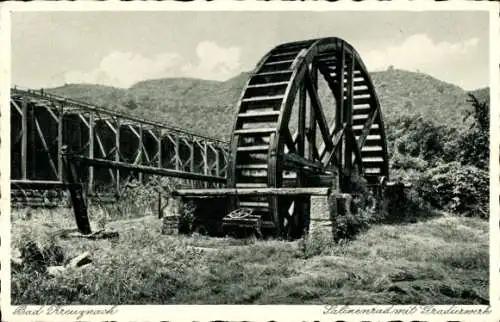 Ak Bad Kreuznach an der Nahe, Gradierwerk, Salinenrad