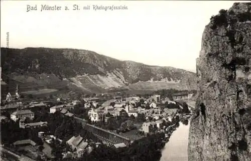 Ak Bad Münster am Stein Bad Kreuznach an der Nahe, Rheingrafenstein