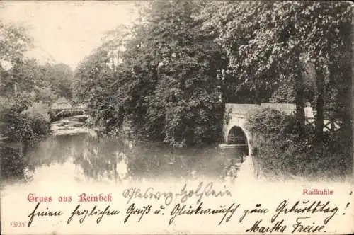 Ak Reinbek in Schleswig-Holstein, Radkuhle, Brücke