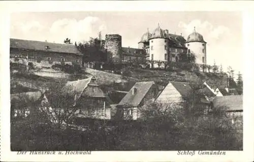 Ak Gemünden im Hunsrück, Schloss