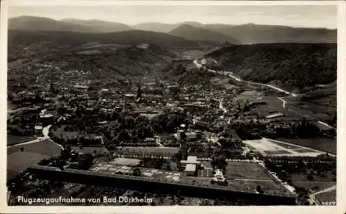 Ak Bad Dürkheim in der Pfalz, Weingebiet, Limsburg, Sanatorium, Flugzeugaufnahme