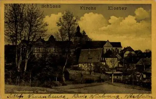 Ak Neuenheerse Bad Driburg in Westfalen, Schloss, Kirche, Kloster