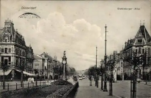 Ak Düsseldorf am Rhein, Grafenberger-Allee