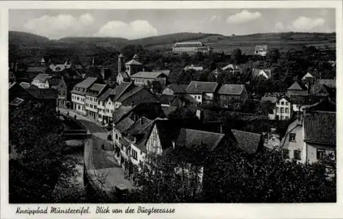 Ak Bad Münstereifel in Nordrhein Westfalen, Blick von der Burgterrasse