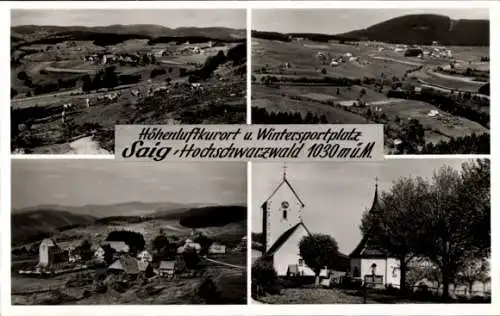 Ak Saig Lenzkirch im Schwarzwald, Panorama, Gesamtansicht