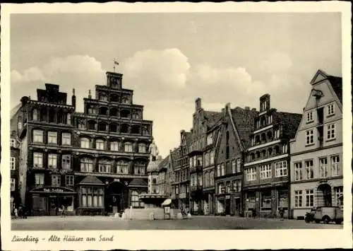 Ak Lüneburg in Niedersachsen, Alte Häuser, Sand