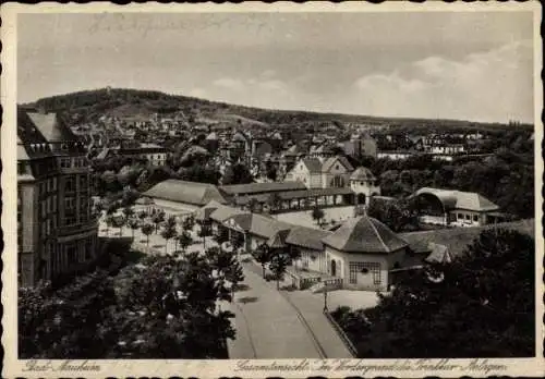 Ak Bad Nauheim in Hessen, Gesamtansicht, Trinkkur-Anlagen