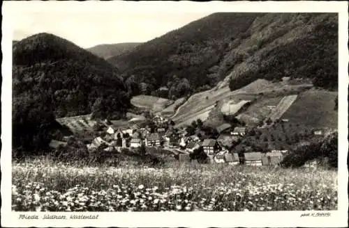 Ak Wieda Walkenried Harz, Panorama, Kastental