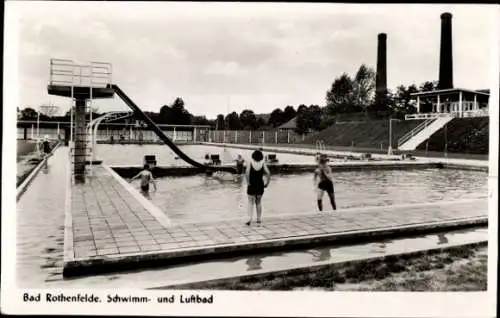 Ak Bad Rothenfelde am Teutoburger Wald, Schwimm- und Luftbad