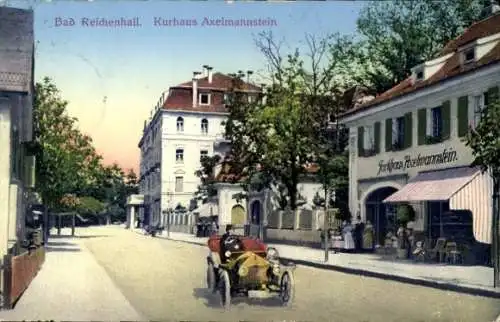 Ak Bad Reichenhall in Oberbayern, Kurhaus Axelmannstein, Auto