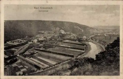 Ak Bad Kreuznach in Rheinland Pfalz, Panorama, Salinental