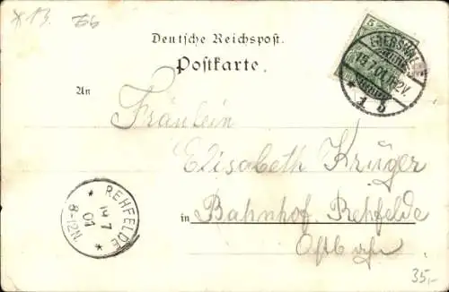 Ak Eberswalde in der Mark, Totalansicht, Hotel Stettiner Hof