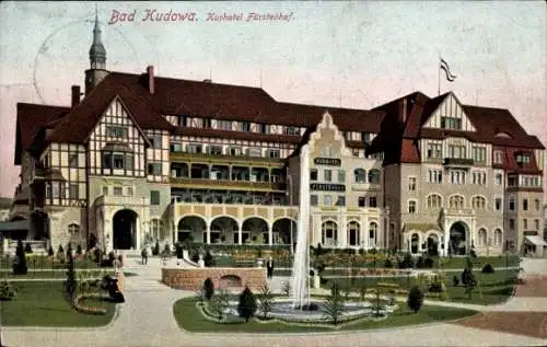 Ak Kudowa Zdrój Bad Kudowa Schlesien, Kurhotel Fürstenhof