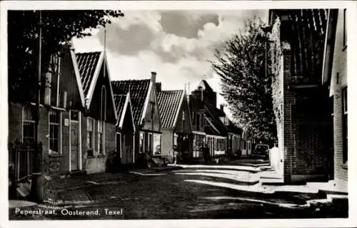 Ak Texel Nordholland Niederlande, Peperstraat, Oosterend