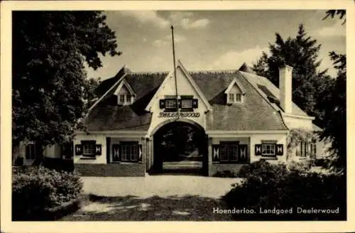 Ak Hoenderloo Gelderland, Deelerwoud Estate