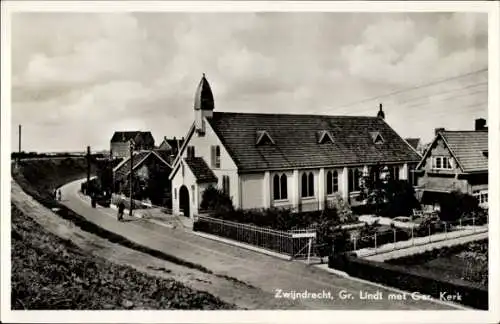 Ak Zwijndrecht Südholland Niederlande, Gr Lindt mit reformierter Kirche